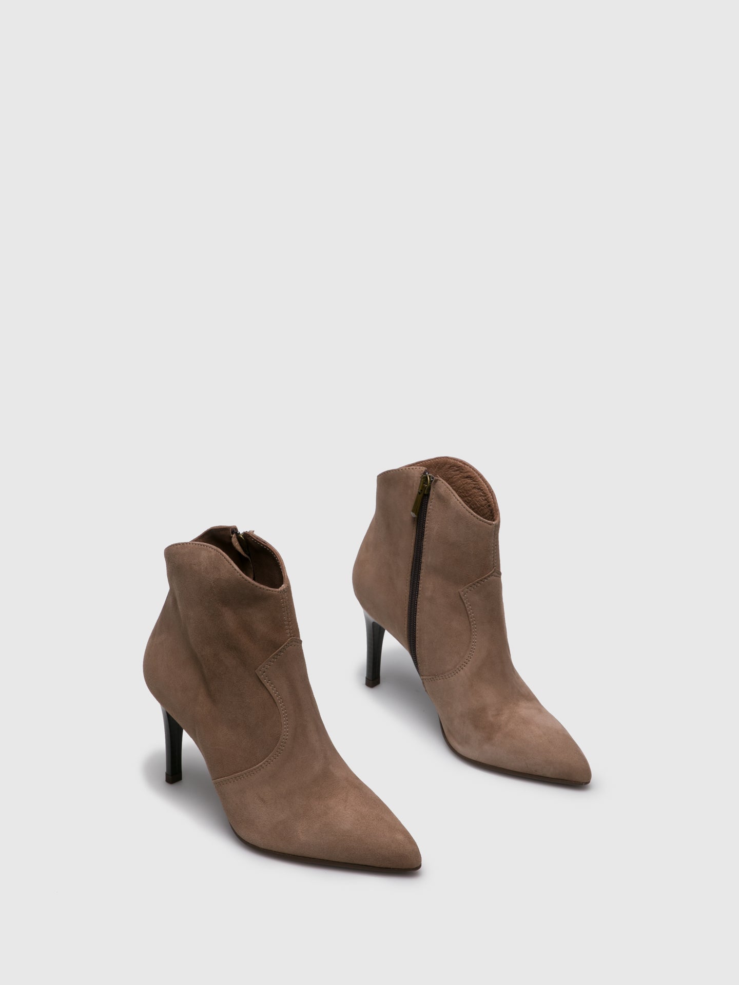 Foreva Tan Pointed Toe Ankle Boots
